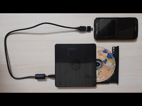 Connect USB External DVD-RW Drive to mobile phone & Unboxing