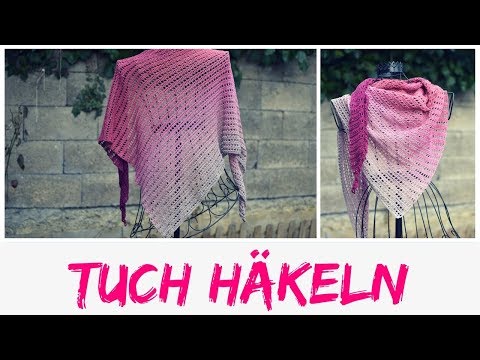 Tuch Lampone häkeln | Anleiung Dreieckstuch