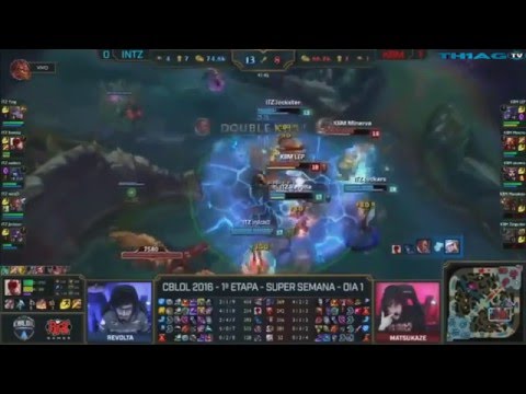 LOL   INTZ Micao realiza Quadrakill contra a KaBuM  Yang rouba penta