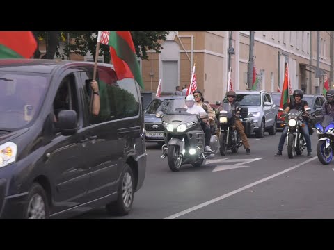 У Гомелі прайшоў аўтапрабег "За Беларусь!" видео