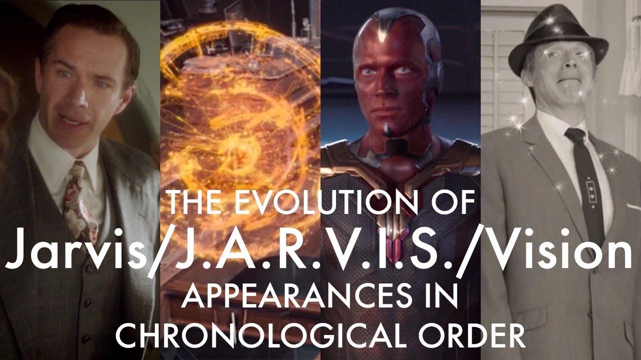 The Evolution of Jarvis/J.A.R.V.I.S./Vision (Appearances in chronological order up to WandaVision)