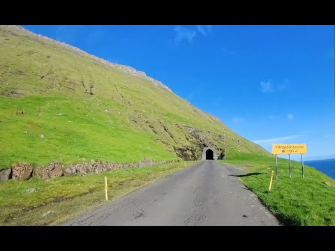 Cycling Kalsoy in the Faroe Islands. 16km through all 4 unlit, single lane tunnels