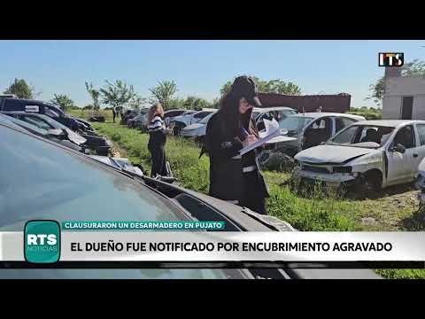 DESGUACE ILEGAL | Clausuraron un desarmadero clandestino en Pujato con más de 200 autos