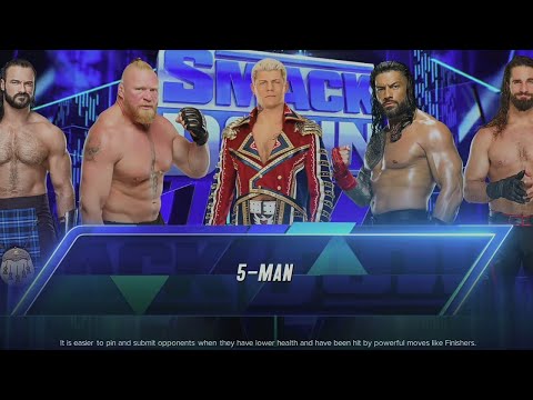 WWE 2K23 FATAL FIVE WAY PS5 4K