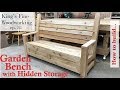 31 - How to Build Garden Bench with a Hidden Storage Compartment