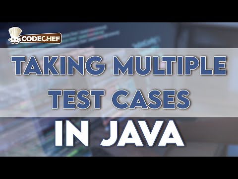 Taking Multiple Test Cases In Java
