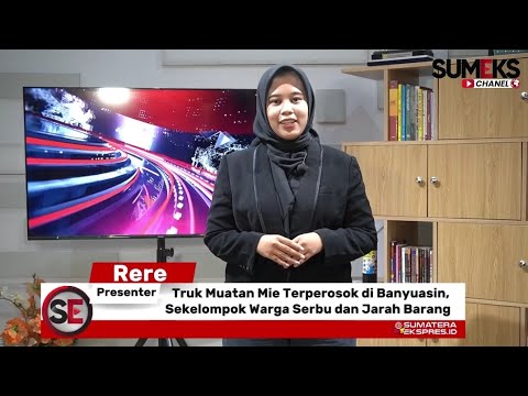 Truk Mie Terperosok, Warga Jarah Isi Muatan