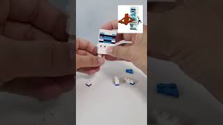 How to build "Yeti" from Lego Minecraft Twilight Forest #shorts ( 레고 마인크래프트 21186 얼음성 예티 만들기)