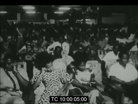 Footage of Ghanaian Army sentenced to death by firing squad on abortive coup d'etat (May 5, 1967)