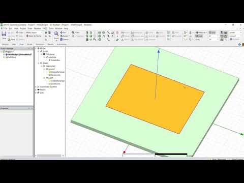 MICROSTRIP PATCH ANTENNA DESIGN WITH HFSS.