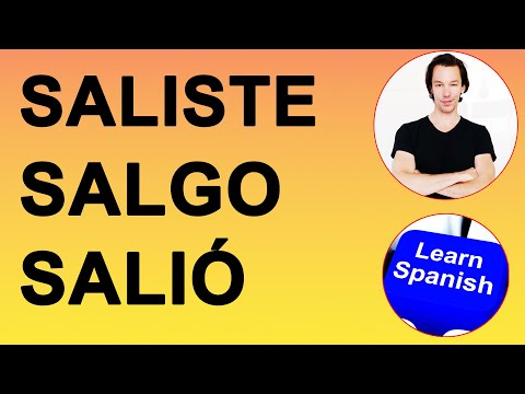 The Irregular Spanish verb SALIR - TO LEAVE in the present+ past + phrases. Learn Spanish With Pablo