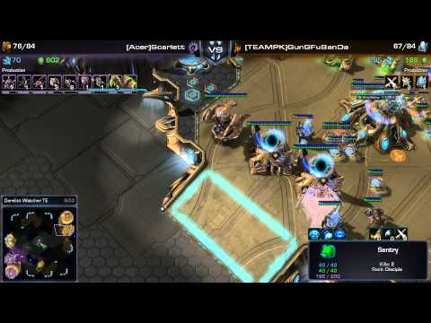 SC2 - Daily Masters - PvZ - GunGFuBanDa vs Scarlett