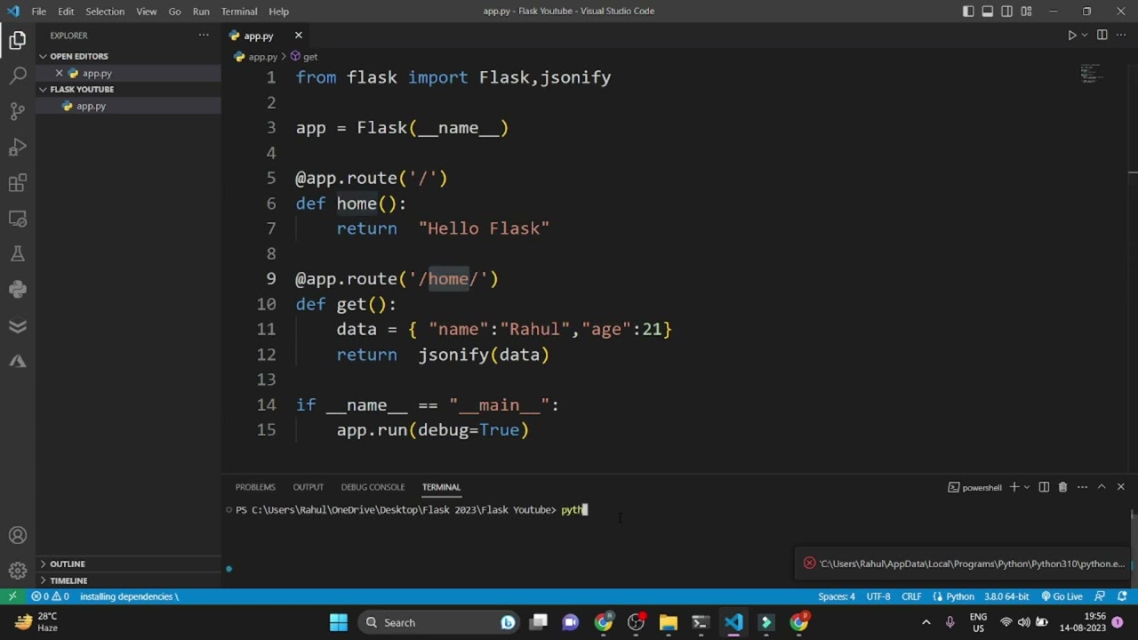 Jsonify in flask