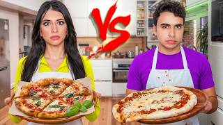 تحدي طبخ البيتزا مع أخويا 🍕 | أبناء نبيل في المطبخ 👩🏻‍🍳