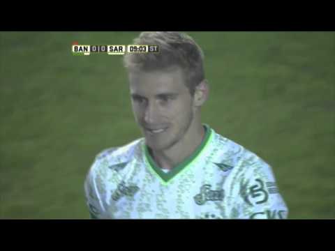 Hilario se lo sacó a Caire. Banfield 0 - Sarmiento 0. Fecha 13. Primera División 2016.