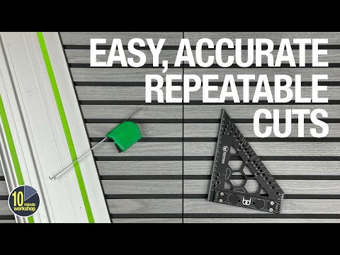 Easy, accurate, repeatable tracksaw cuts. [video 550]