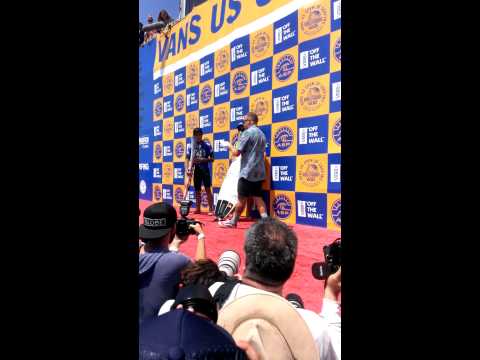 2014 Vans US Open of Surfing Men's Awards Ceremony, Filipe Toledo And Willian Cardoso