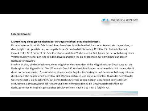 BGB Schuldrecht AT Fall - Die zerrissene Hose