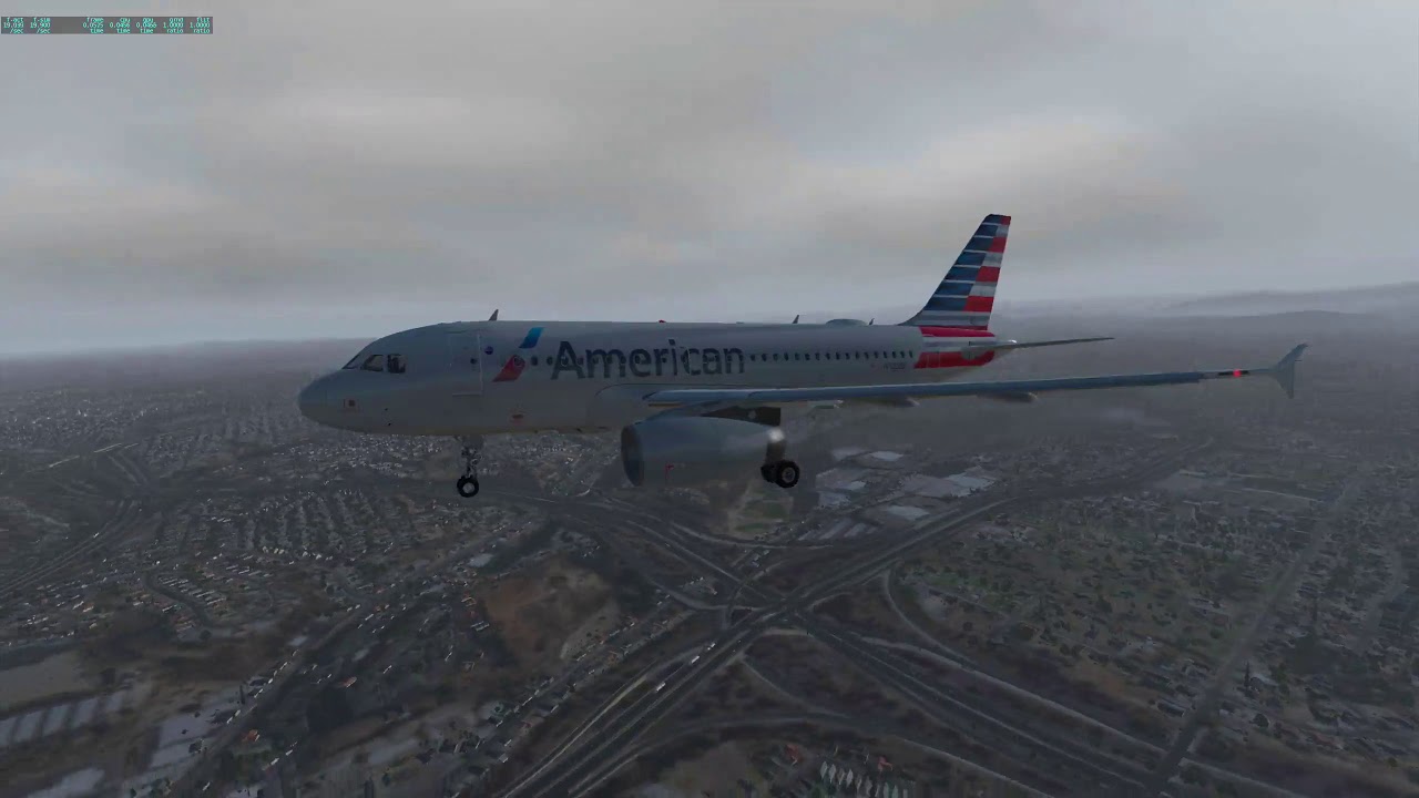 XPlane11 - Toliss A319 - RNAV Approach & Landing