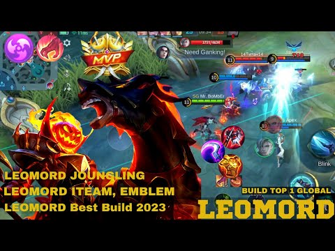 MVP LEOMORD!!  LEOMORD JOUNGLING-LEOMORD BEST BUILD 2023~MOBILE LEGENDS