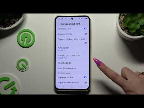 SAMSUNG Galaxy A35 - How to Enter Text Correction Options - Customize Keyboard Settings