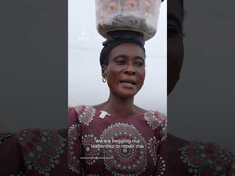People stranded for days on dilapidated Nigerian highway | AJ #shorts