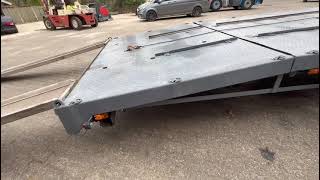 بيع العربات المقطورة شاحنة نقل السيارات Tijhof 9 meter oprij, lier, NCH/Haak containerbaan, top conditie - صورة 4 | Autoline EG العربات المقطورة شاحنة نقل السيارات Tijhof 9 meter oprij, lier, NCH/Haak containerbaan, top conditie | صورة 4 - Autoline