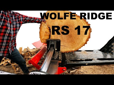 WOLFE RIDGE RS 22 FIREWOOD SPLITTER IN ACTION!