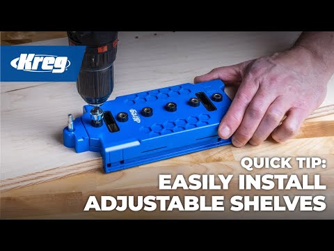 How to simplify installing adjustable shelves