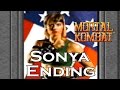 Mortal Kombat 1 1992 Sonya Blade Ending