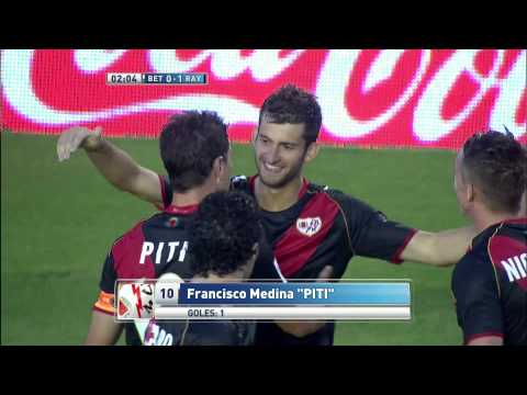 Gol de Piti (0-1) en el Real Betis - Rayo Vallecano Jornada 2