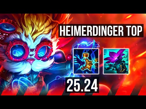 HEIMERDINGER vs MORDEKAISER (TOP) | Good KDA: 6/1/3 | KR Master | 25.24