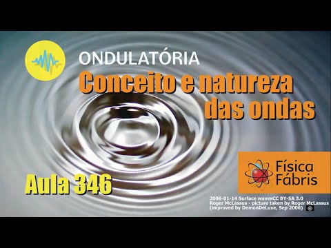 Conceito e natureza das ondas [FÍSICA FÁBRIS] Aula 346 Ondulatória