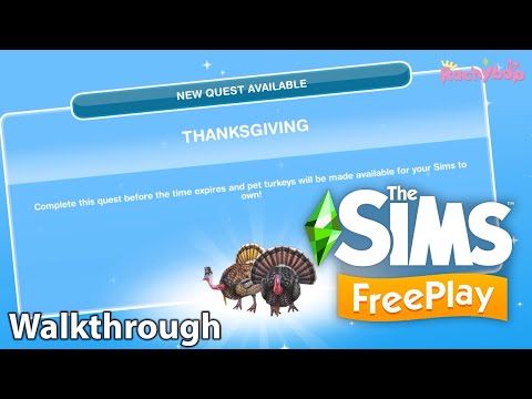 , title : 'The Sims Freeplay Thanksgiving quest walkthrough'