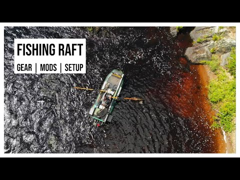 How I setup my FISHING RAFT |  200 days in the Hooligan Stealthcraft
