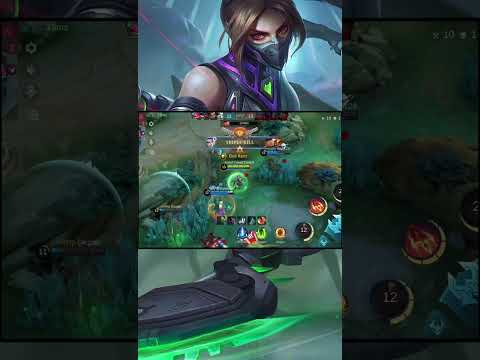 OP Life Steal HANABI Real Monster Late Game!! MANIAC #mobilelegends #gameplay #highlights