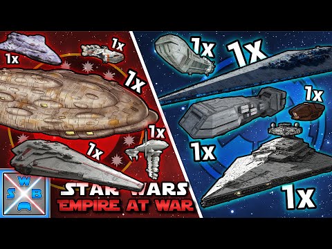 Alle Schiffe des IMPERIUMS vs. Alle Schiffe der NEUEN REPUBLIK - Wer gewinnt? - EMPIRE AT WAR