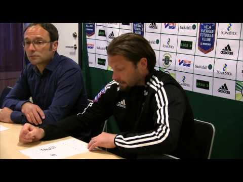 Presskonferens efter Ängelholms FF - GAIS