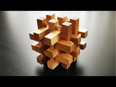How to Solve 3D Wooden Slide Puzzle Box Brain Teaser