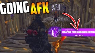 Going AFK Whilst Trading MOON GLOW CRYSTAL (RAREST ITEM) - Fortnite Save The World