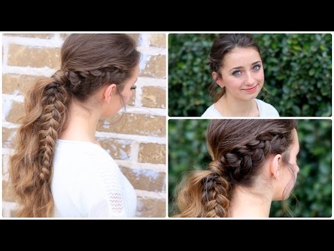 如何打造維京辮馬尾辮 | 組合髮型 (How to Create a Viking Braid Ponytail | Combo Hairstyles)