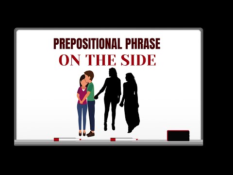 English Tutor Nick P Prepositional Phrase (136) On the Side (Three Meanings) Animated