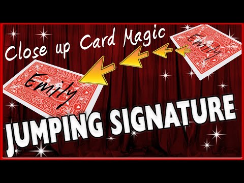 Close up Trick - Jumping Signature Card Magic with Full Tutorial
