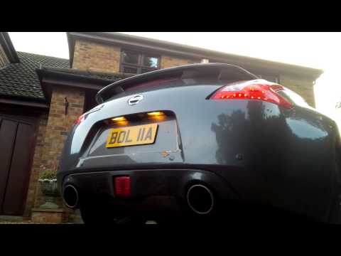 Nissan 370z Akrapovic exhaust with Berk high flow cats