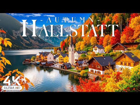 Hallstatter Herbst in 4K UHD 🍂 Spiegelungen im Alpensee, farbenprächtige Wälder & zeitloses österre