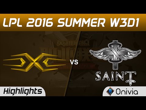 SS vs SAT Highlights Game 1 Tencent LPL Summer 2016 W3D1 Snake vs Saint