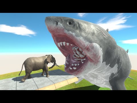 GIANT MUTANT MEGALODON FEEDING🦈🔥- Animal Revolt Battle Simulator