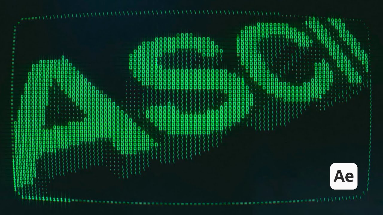 ASCII Text Effect | Text Animation in After Effects