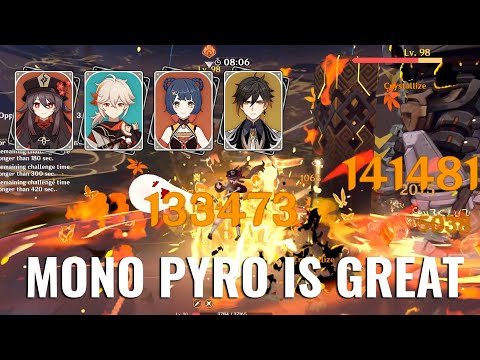Hu Tao Mono Pyro is Actually Good | 2.8 Spiral Abyss