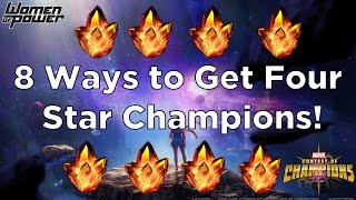 8 Ways to Get Four Star Champions! [Marvel Contest of Champions]